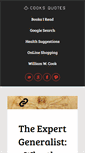 Mobile Screenshot of cooksquotes.com